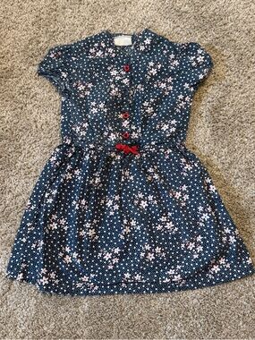 Mini Boden Floral Shirtdress 3-4